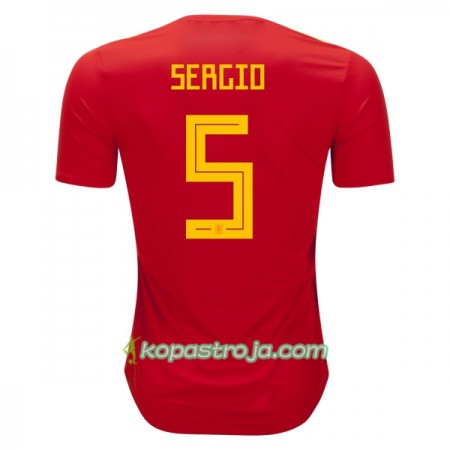 Billiga Fotbollströjor Spanien Sergio Busquets 5 VM 2018 Hemma tröja